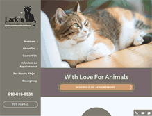 Tablet Screenshot of larkinvet.com